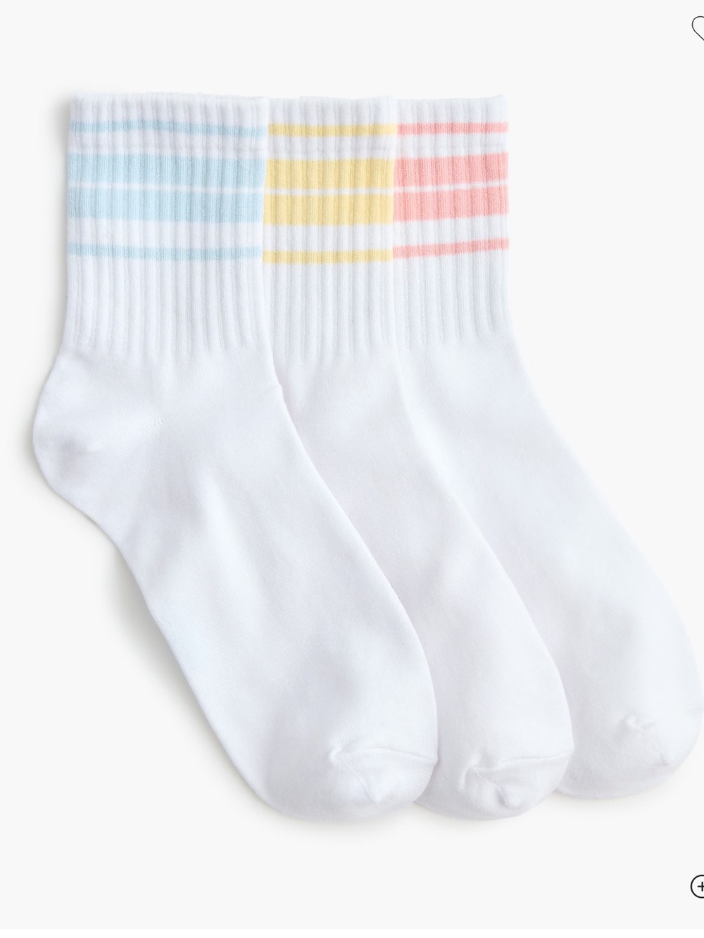Jcrew Striped crew socks three-pack - NWT